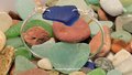 Seaglass Bangle Bracelet ~ Cobalt Blue from ARUBA