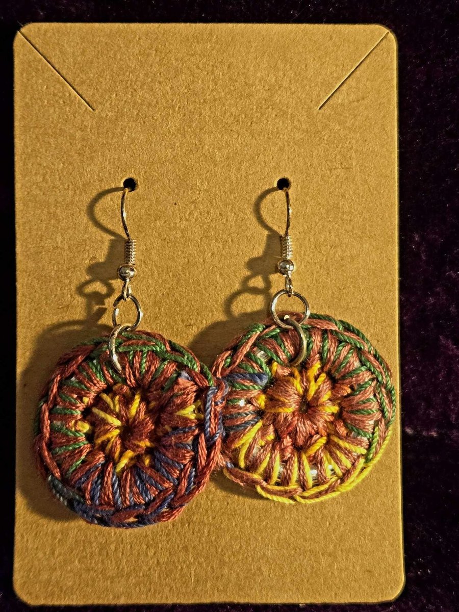 Micro-Crochet Mandala Earrings 