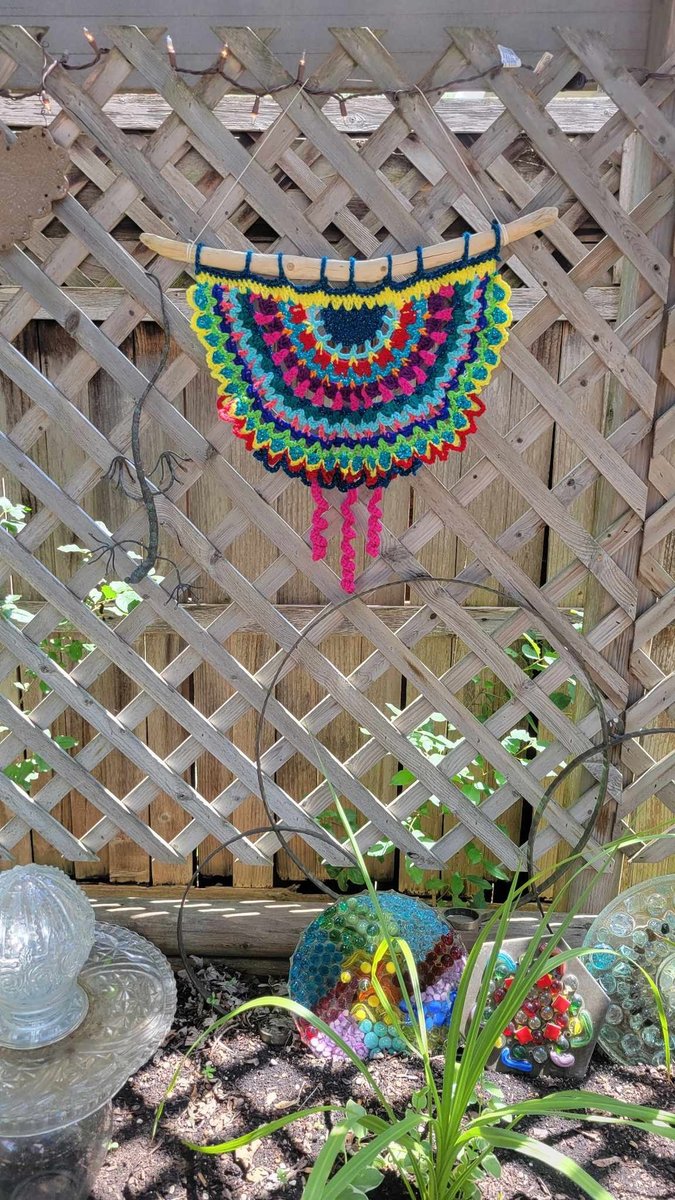 "It's A Party" Crocheted Wall Hanging