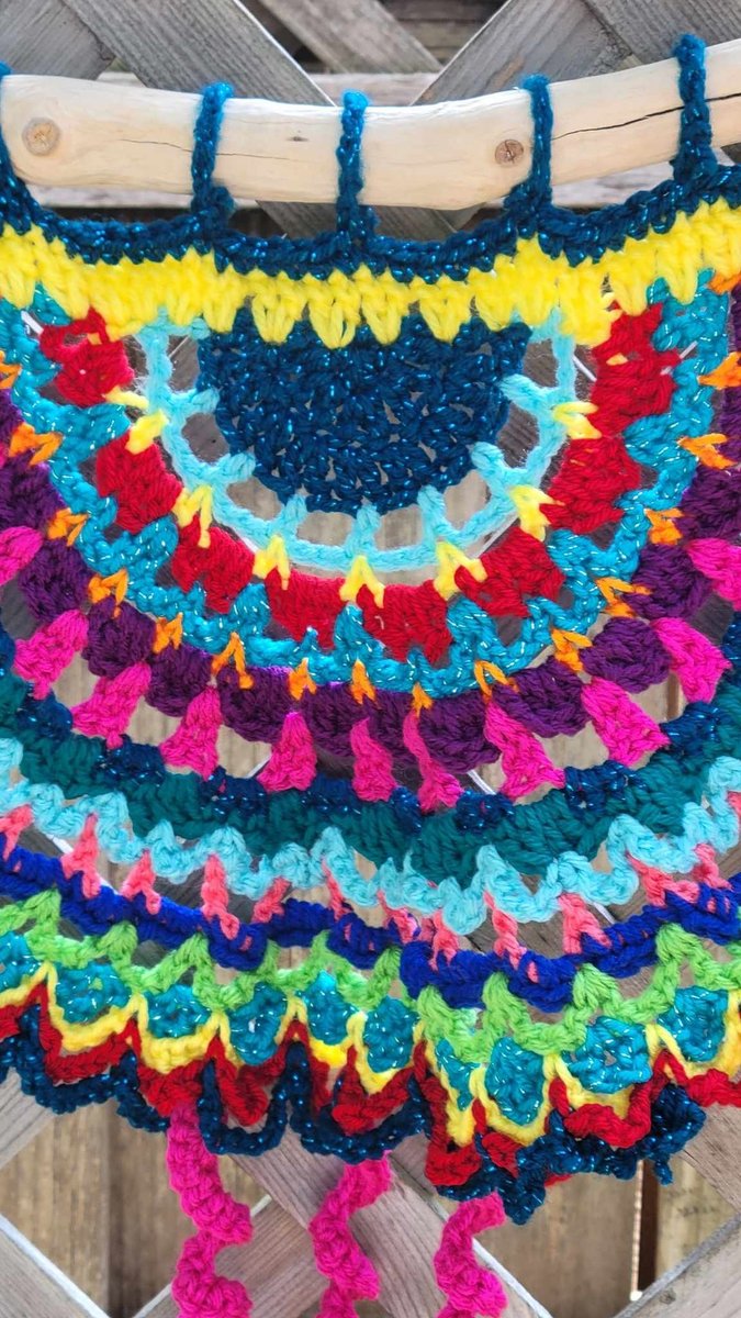 "It's A Party" Crocheted Wall Hanging