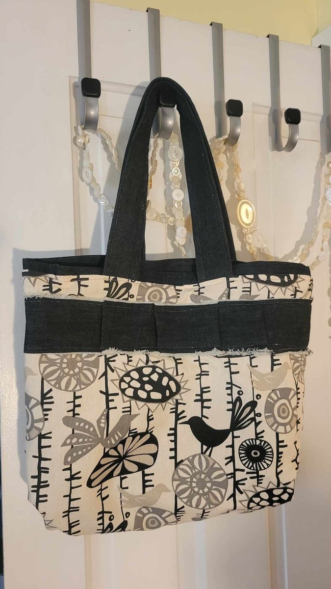 Canvas & Denim Bird Tote