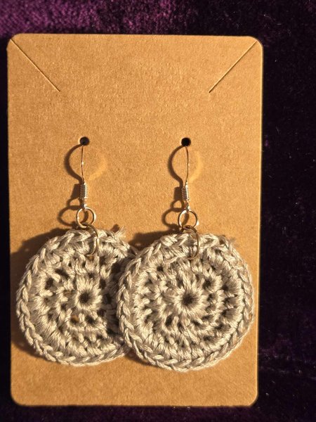 Micro-Crochet Mandala Earrings 
