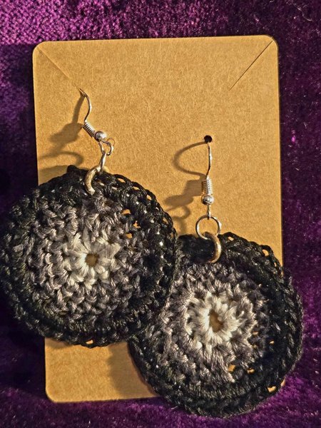 Micro-Crochet Mandala Earrings 