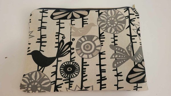 Canvas & Denim Zippered Pouch